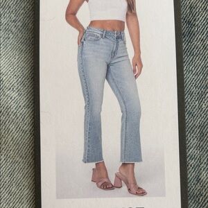 NEW 🆕 BCBG Light Blue Women's Jeans Mid rise kick flare size 0 / 24